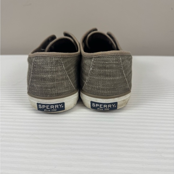Sperry Lace-Less Seacoast Ripstop Canvas Boat Shoes STS97058 Women US 10M - Picture 9 of 11